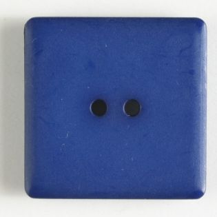 2-Loch-Knopf - 25 mm - Viereck - royalblau