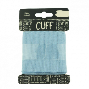 Strickbündchen - Cuff - uni - hellblau