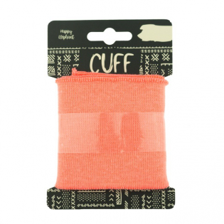 Strickbündchen - Cuff - uni - neonorange