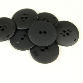 2-Loch-Knopf - 34 mm - matt-schwarz
