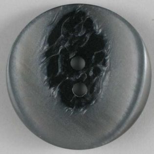 2-Loch-Knopf - 25 mm - Curvy - schwarz