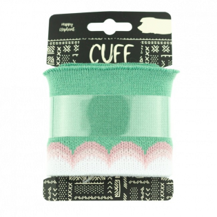 Strickbündchen - Cuff - Wellen - lindgrün