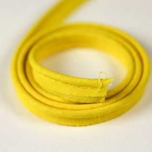 Paspelband mit Seele - uni - gelb