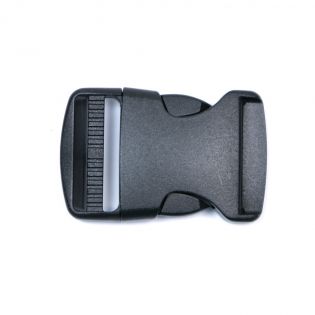 Steckschnalle - 38 mm - schwarz