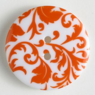 2-Loch-Knopf - Ornamente - orange