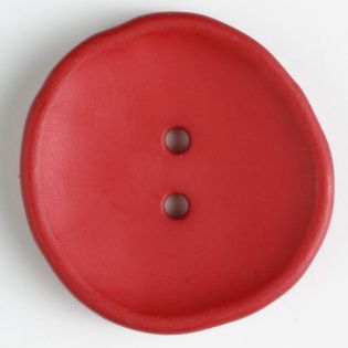 2-Loch-Knopf - 28 mm - unrund - rot