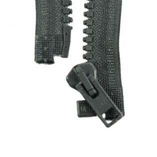 Reißverschluss Opti - P60 - 70cm - Werraschieber - teilbar - granit