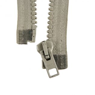 Reißverschluss Opti - P60 - 50cm - Werraschieber - teilbar - grau