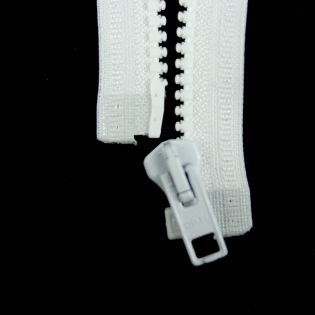 Reißverschluss Opti - P60 - 80cm - Werraschieber - teilbar - weiß