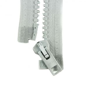 Reißverschluss Opti - P60 - 75cm - Werraschieber - teilbar - silber