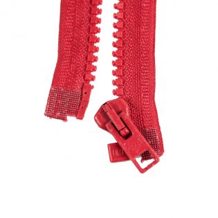 Reißverschluss Opti - P60 - 75cm - Werraschieber - teilbar - signalrot