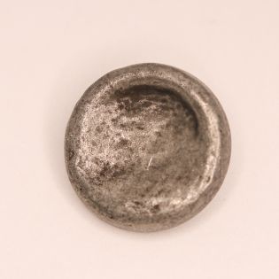 Ösenknopf - 18 cm - Metall - silber -grau 