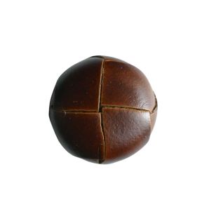Öse - 20 mm - Lederknopf - braun