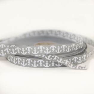 Webband - Anker - grau