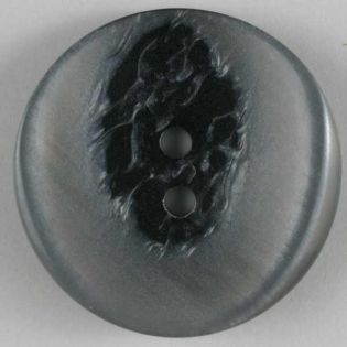 2-Loch-Knopf - 34 mm - Curvy - schwarz