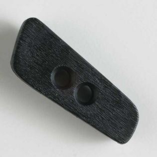 2-Loch-Knopf - 50 mm - Holzoptik - schwarz