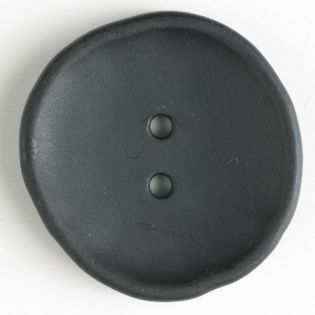 2-Loch-Knopf - 38 mm - unrund - schwarz