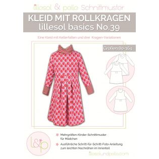 Schnittmuster - Lillesol & Pelle - Basics No. 39 - Kleid mit Rollkragen