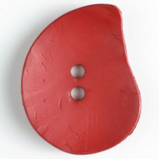 2-Loch-Knopf - 50 mm - Blatt - rot