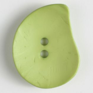 2-Loch-Knopf - 50 mm - Blatt - grün