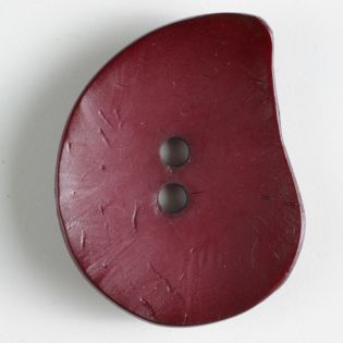 2-Loch-Knopf - 50 mm - Blatt - weinrot