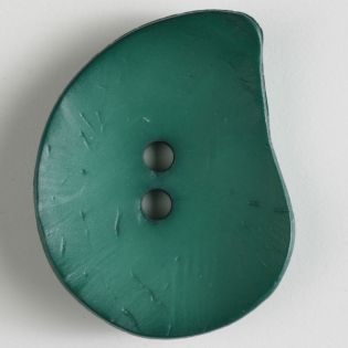 2-Loch-Knopf - 50 mm - Blatt - dunkelgrün