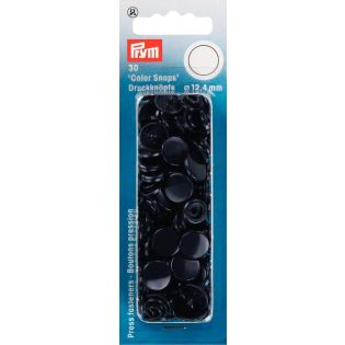 Prym Color Snaps Druckknöpfe 30 Stück rund 12,4mm - marine