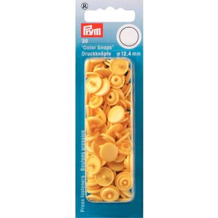 Prym Color Snaps Druckknöpfe 30 Stück rund 12,4mm - banane