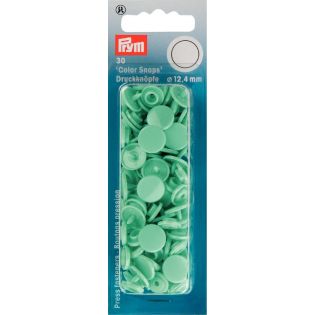 Prym Color Snaps Druckknöpfe 30 Stück rund 12,4mm - mint