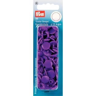 Prym Color Snaps Druckknöpfe 30 Stück rund 12,4mm - lila