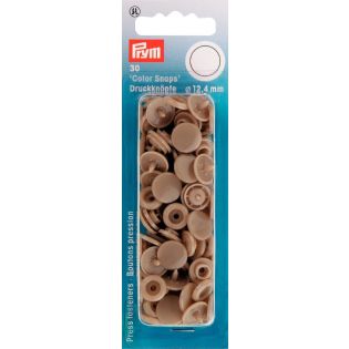 Prym Color Snaps Druckknöpfe 30 Stück rund 12,4mm - champagner