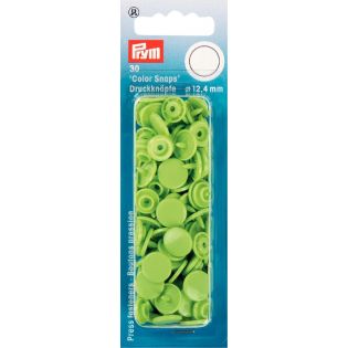 Prym Color Snaps Druckknöpfe 30 Stück rund 12,4mm - apfelgrün