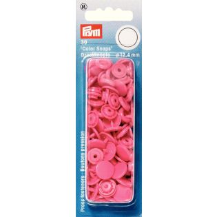 Prym Color Snaps Druckknöpfe 30 Stück rund 12,4mm - pink
