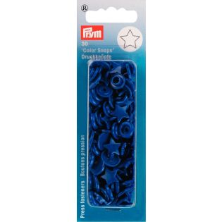 Prym Color Snaps Druckknöpfe 30 Stück Stern - blau