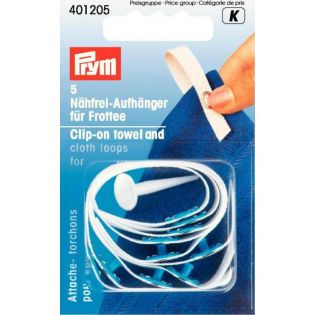 Prym - Nähfrei-Aufhänger - Frottee - weiß