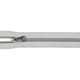 Reißverschluss - S60 - Meterware - mit Zipper - silber