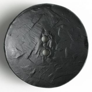 2-Loch-Knopf - 60 mm - rund - schwarz