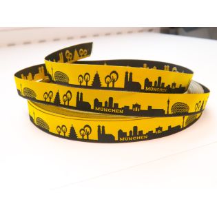 Webband - Skyline München - schwarz/gelb