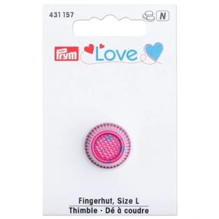 Prym Love - Fingerhut - Größe L - pink