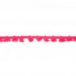 Quastenband - Baumwolle - uni - pink