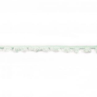 Quastenband - Baumwolle - uni - mint