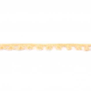 Quastenband - Baumwolle - uni - gelb