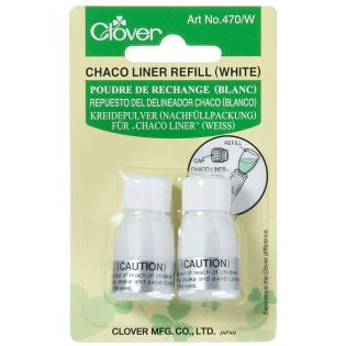 Clover - Chaco Liner - Kreidepulver zum Nachfüllen - weiß