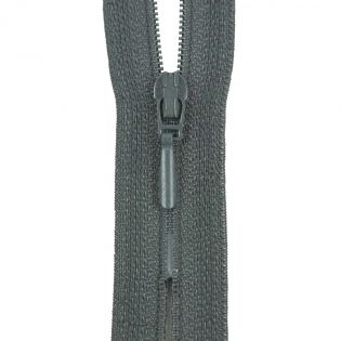 Reißverschluss Opti - S40 - 40cm - Tropfenschieber - nicht teilbar - granit