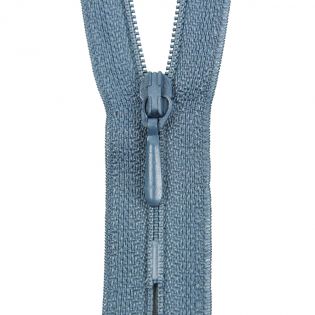 Reißverschluss Opti - S40 - 50cm - Tropfenschieber - nicht teilbar - rauchblau