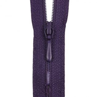 Reißverschluss Opti - S40 - 50cm - Tropfenschieber - nicht teilbar - violett