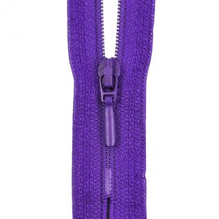 Reißverschluss Opti - S40 - 40cm - Tropfenschieber - nicht teilbar - lila