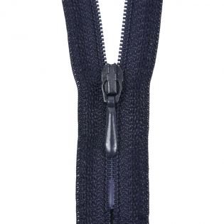 Reißverschluss Opti - S40 - 40cm - Tropfenschieber - nicht teilbar - navy