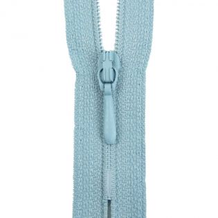 Reißverschluss Opti - S40 - 25cm - Tropfenschieber - nicht teilbar - babyblau