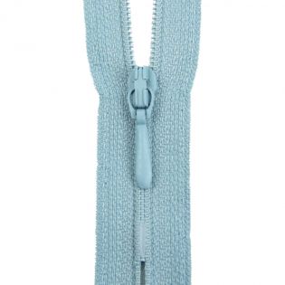 Reißverschluss Opti - S40 - 25cm - Tropfenschieber - nicht teilbar - eisblau